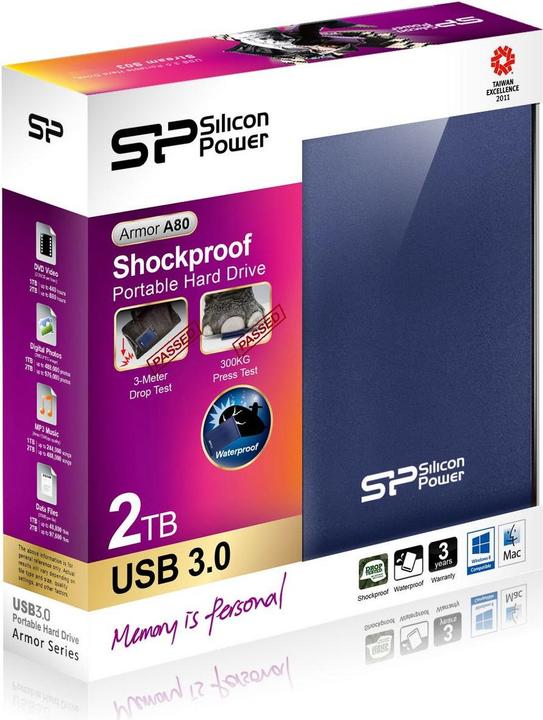 Actual product image Silicon Power Armor USB 3.1 Gen 1 (2 TB)