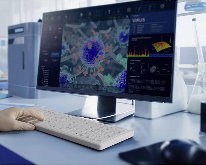Immagine prodotto Renkforce RF-WPIK-500 USB Hygiene-Tastatur Deutsch, QWERTZ, Windows® Weiss Siliko (DE, Cablato)