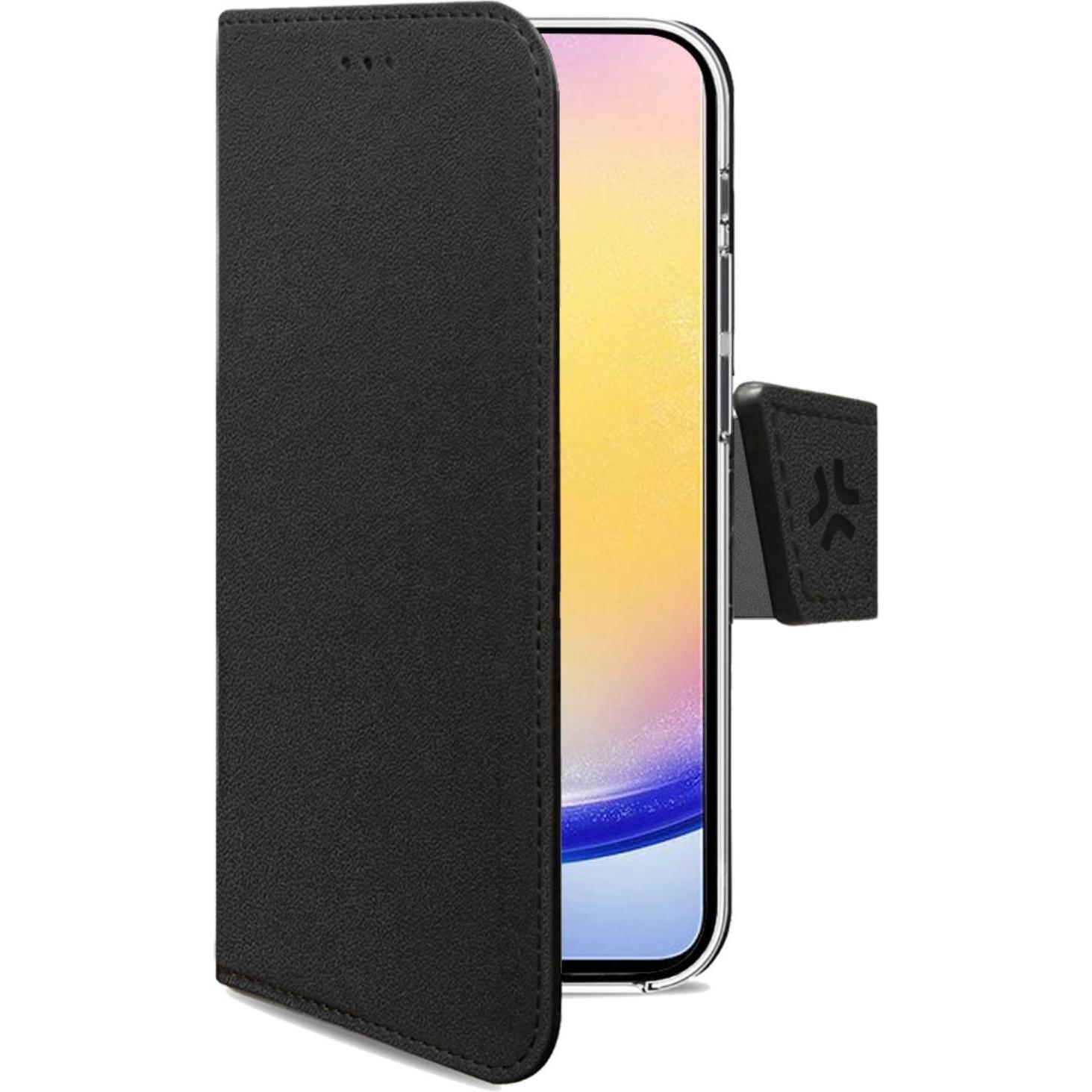 Celly Nero Wally Case Per Samsung Galaxy A25 (Samsung Galaxy A25 5G), Cover Smartphone,