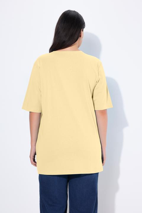 Produktbild Ulla Popken T-Shirt, Basic, Relaxed Fit, V-Ausschnitt, Halbarm (46, 48)