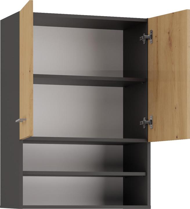 Productafbeelding Topeshop Wasmachinekast POLA MINI DK 64x30xH90 antraciet|artisan (64 x 30 x 90 cm)