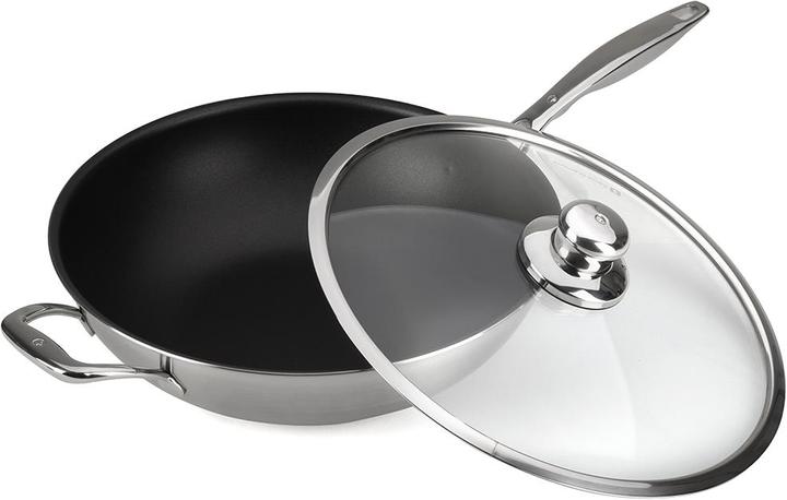 Actual product image Swiss Diamond Wok pan (32 cm, Wok, Stainless steel, Cast aluminium)
