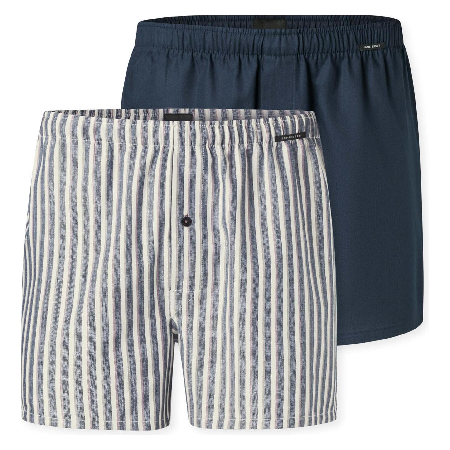 Schiesser, Herren, Unterhosen, Boxer Web - Multipacks, Mehrfarbig, (Xl, 2er Pack)