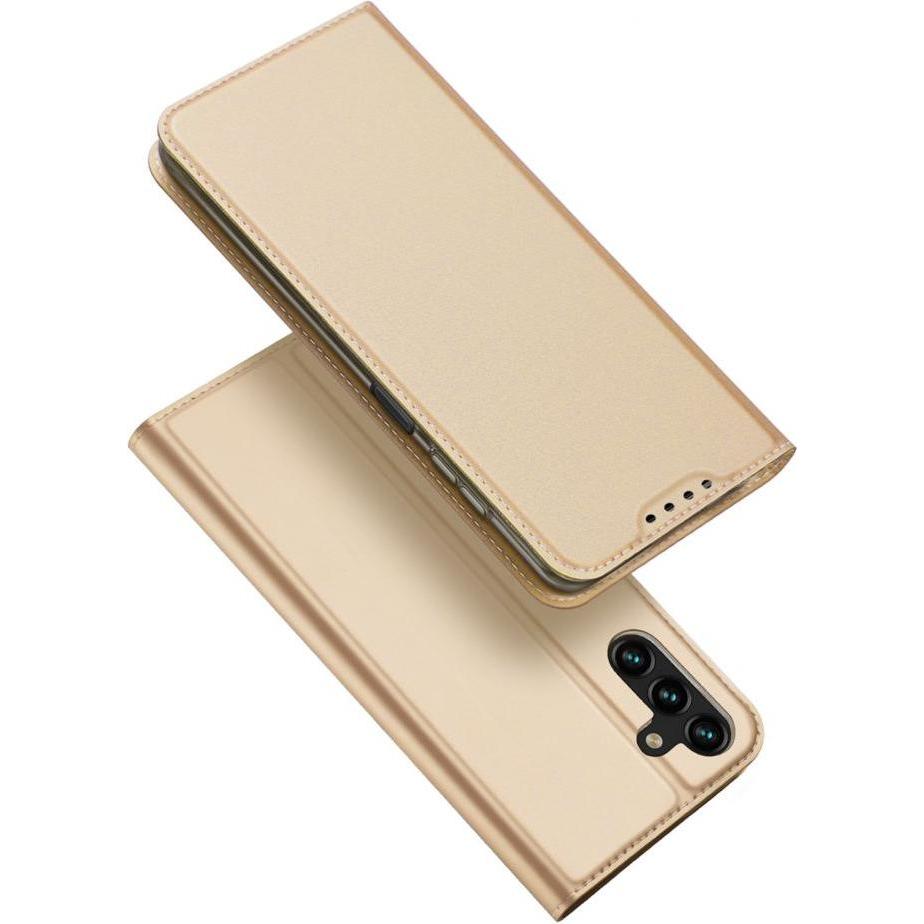 Dux Ducis Skin Pro Series Bookcover (Samsung Galaxy A14 5G), Smartphone Hülle, Gold