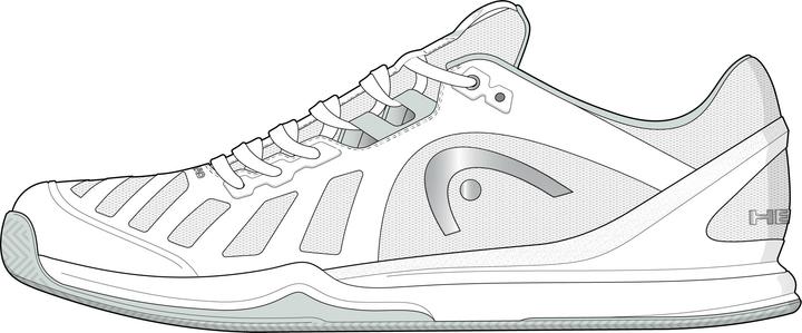 Produktbild Head Sprint Evo 3.0 Clay Women WHGR (40.5)