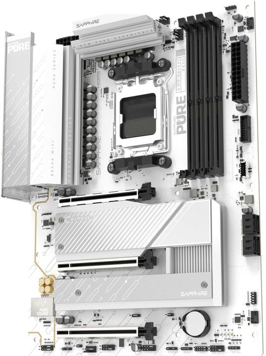 Image du produit Sapphire PURE B850A WIFI7 1xHDMI 1.4 1xDP 1.2 (AM5, AMD B850, mATX)