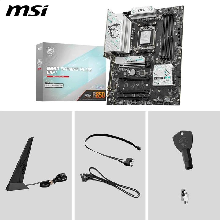 Actual product image MSI B850 GAMING PLUS WIFI (AM5, AMD B850, ATX)