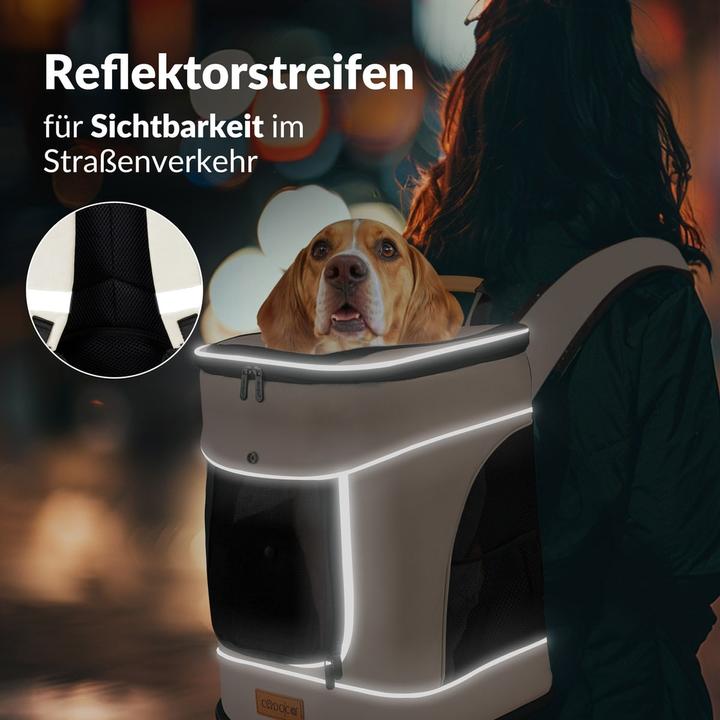 Image du produit Cadoca Sac à dos (Chien, Chat, Respirant, Pliable, Verrouillable)