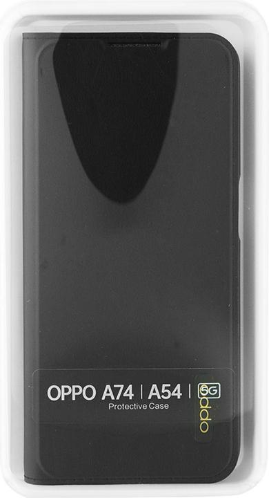 Produktbild OPPO Book-Cover Flip Cover PU black (Oppo A74 5G)