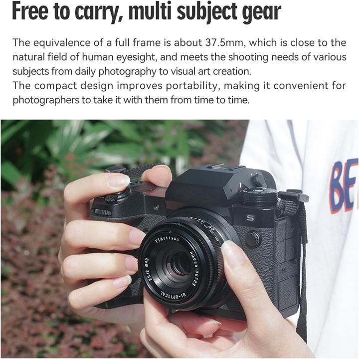 Image du produit TTArtisan 25mm f/2 pour Nikon Z (Nikon Z, APS-C / DX)