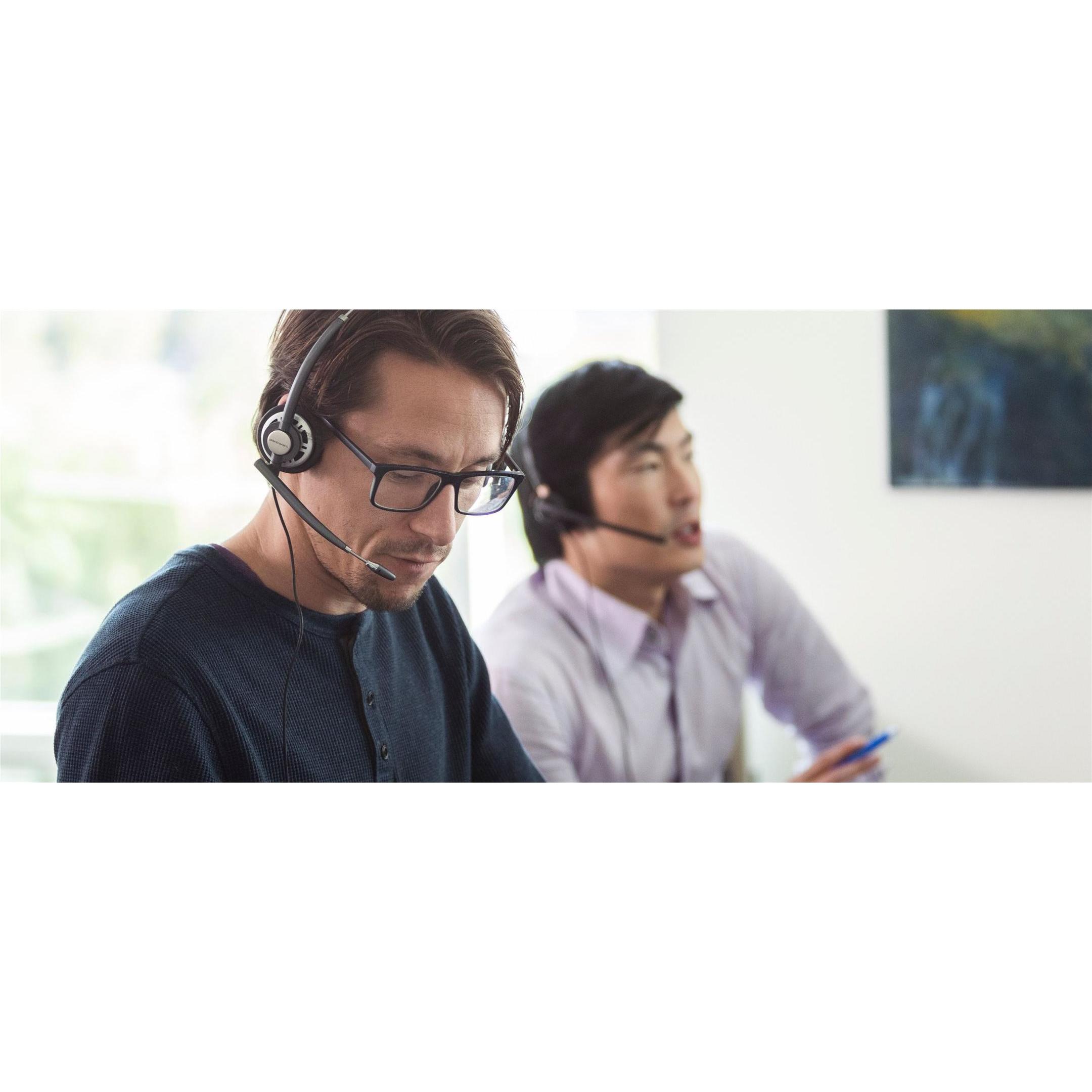 Thumbnail - Poly HP EncorePro HW715 USB-Headset, Kabelgebunden, Anrufe/Musik, Kopfhörer, Schwarz (Kabelgebunden, USB-A), Office Head...