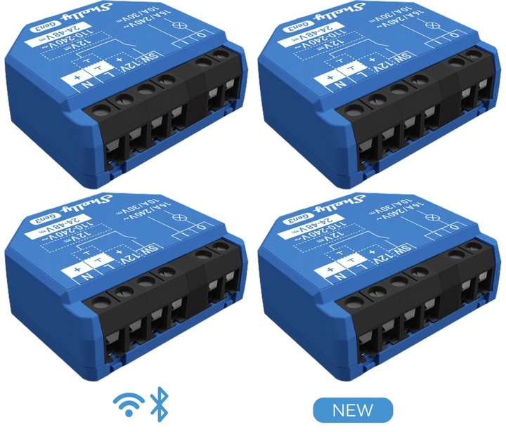 Produktbild Shelly 1 Gen3 x4 (Schaltaktor)