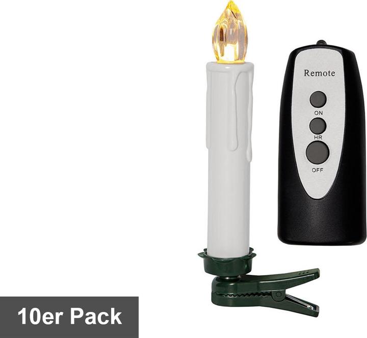 Produktbild Star Trading Kerzen Weihnachtsbeleuchtung (10 x)