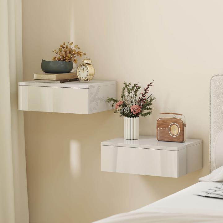 Immagine prodotto Homcom Nachttisch Spanplatte Weiss