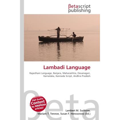 Thumbnail - Lambadi Language, Fachbücher von Lambert M. Surhone, Miriam T. Timpledon, Susan F. Marseken