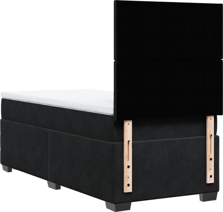 Produktbild VidaXL Bo x springbett mit Matratze 200 x 200 cm Samt (200 x 200 cm)