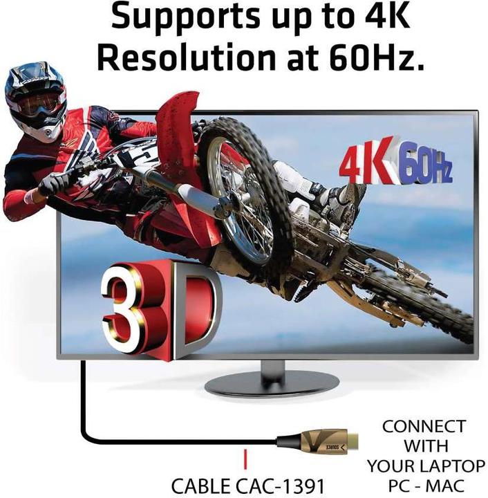 Immagine prodotto Club 3D HDMI (Typ A) — HDMI (Typ A) (50 m, HDMI, 2.0b)