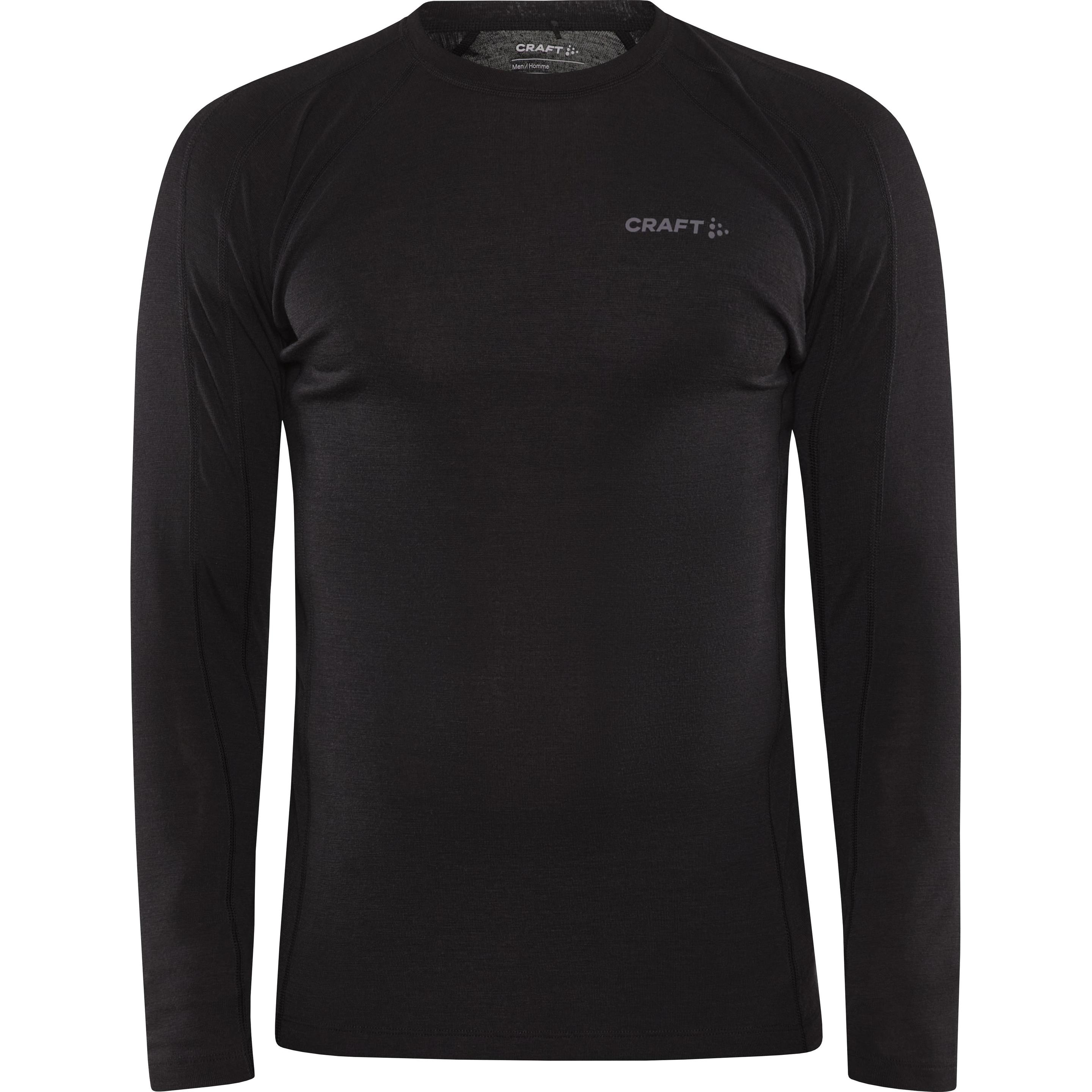 Craft, Herren, Funktionsshirt, ADV Wool Merino RN L/S (S), Schwarz, S