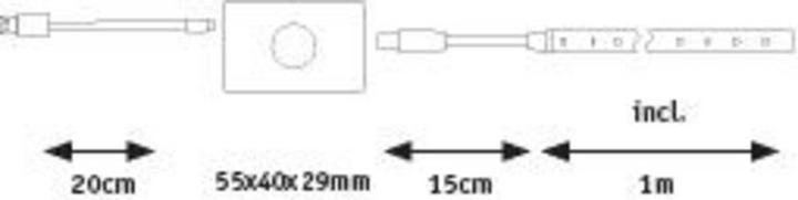 Image du produit Paulmann Bande de LED (Blanc chaud, 100 cm, Intérieur)