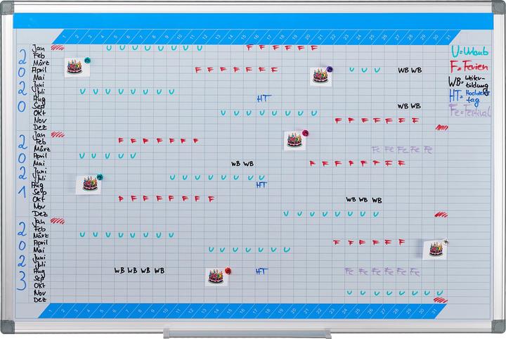 Actual product image Relaxdays Whiteboard planner (86 x 56 cm)