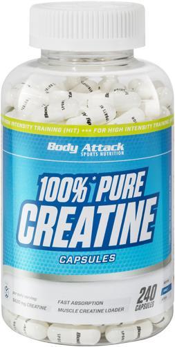 Actual product image Body Attack Pure Creatine (240 Caps) (240 Piece, Capsules, 221 g)