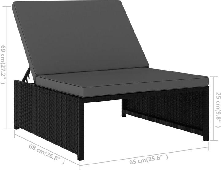 Produktbild vidaXL Gartensessel verstellbar (190 cm)