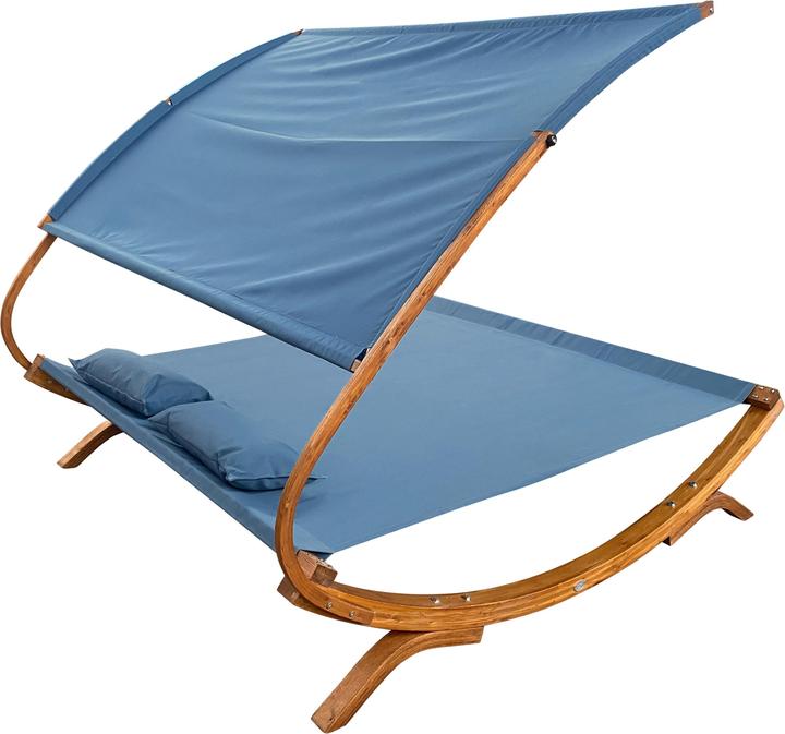 Image du produit Axi Mallorca lit double avec parasol bleu (200 cm)
