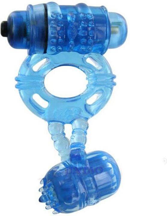 Pierścień vibrator - ring. Double. Func:1. blue