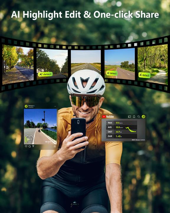 Produktbild BleeqUp Ranger AI Sports Glasses (Orange-Rot)