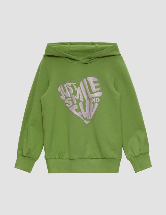 Produktbild s.Oliver Sweatshirt Kapuzenshirt mit Glitzer-Foamprint (116, 122)