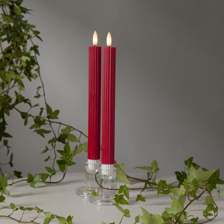 Produktbild Star Trading LED Dinner Kerze 2P Flamme Stripe (2 x)