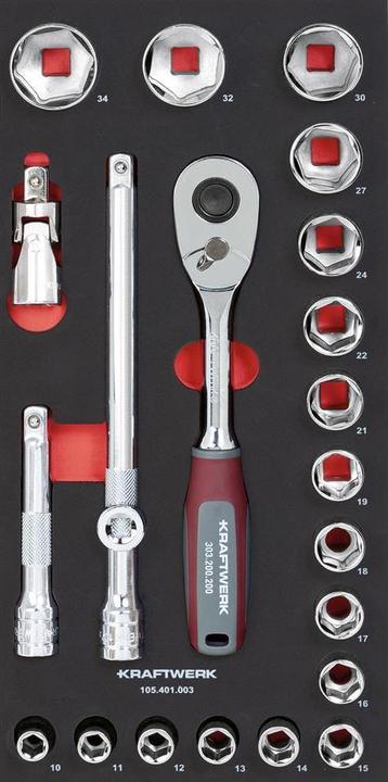 Actual product image Kraftwerk Steckschlüssel-Set (10 mm, 11 mm, 12 mm, 13 mm, 14 mm, 15 mm, 16 mm, 17 mm, 18 mm, 19 mm, 21 mm, 22 mm, 24 mm, 27 mm, 30 mm, 32 mm, 34 mm)