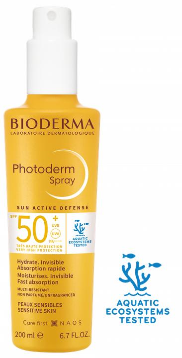 Actual product image Bioderma Photoderm spray SPF50+ liq (Sun spray, SPF 50+, 200 ml)