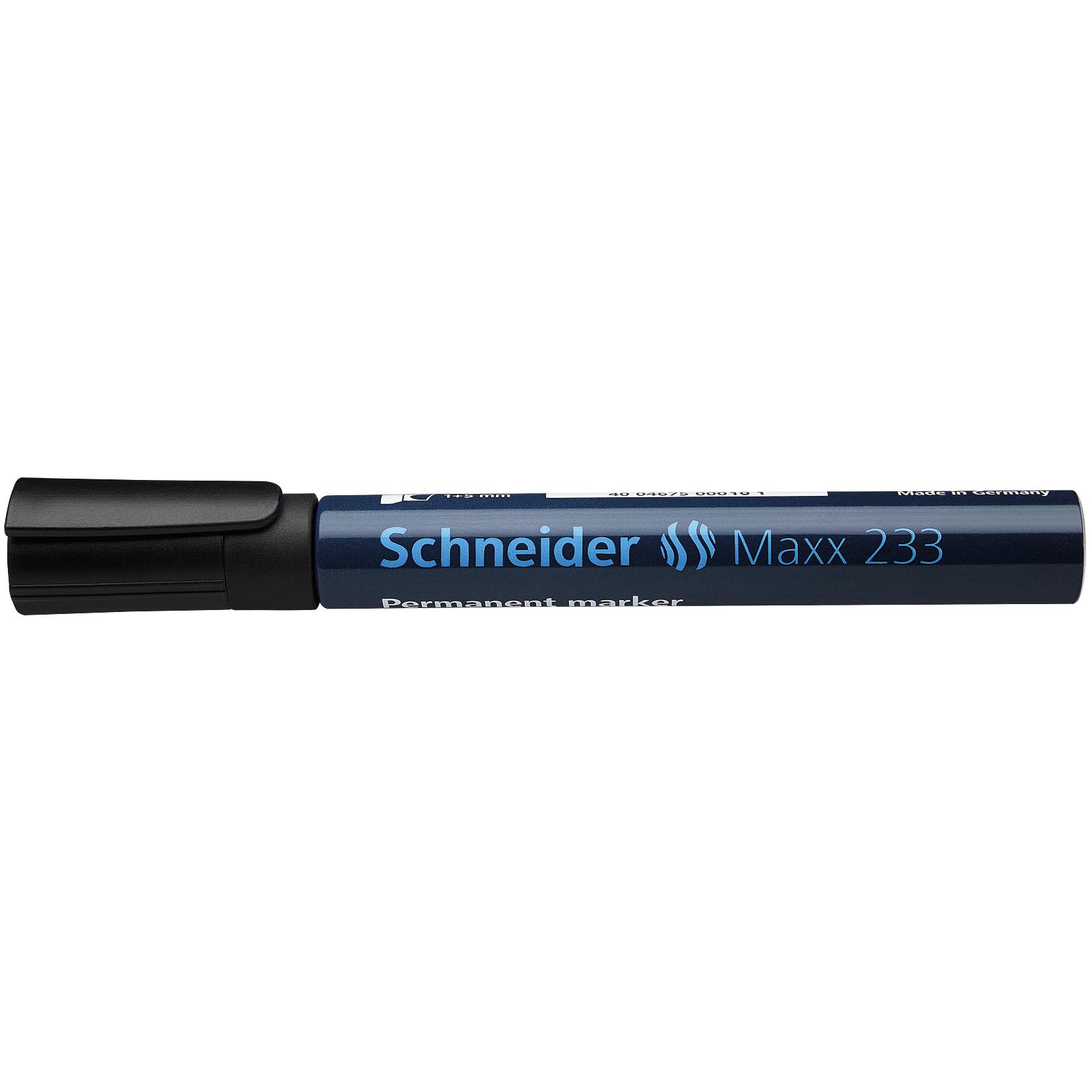 Schneider, Marker, Permanentmarker Maxx 233 Strichstärke: 1-5 mm Schreibfarbe: schwarz (Schwarz, 5 mm, 1 x)
