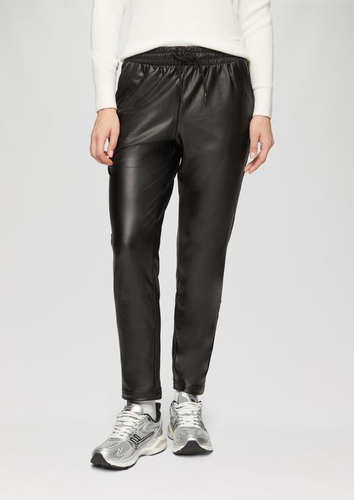 Produktbild S.Oliver Hose Joggerstyle in Lederoptik (40)