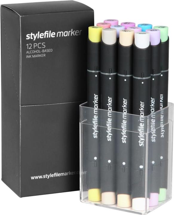 Produktbild Stylefile Marker Set 12er Pastell (12x)