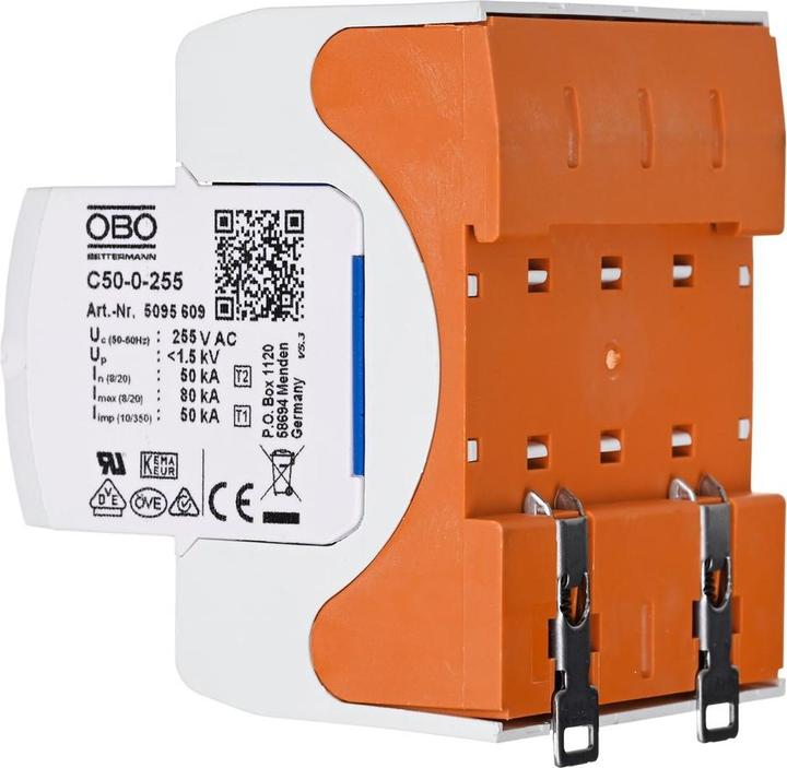 Image du produit OBO Bettermann OBO Ogranicznik przepięć V50 3-polowy + NPE 280 V