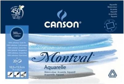Actual product image Canson Watercolor block Montval (19 x 24 cm, Special ruling, Hardcover)