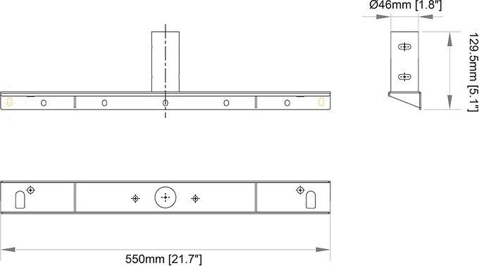 Produktbild Multibrackets Rahmenhalter für Deckenmontage Enclosure