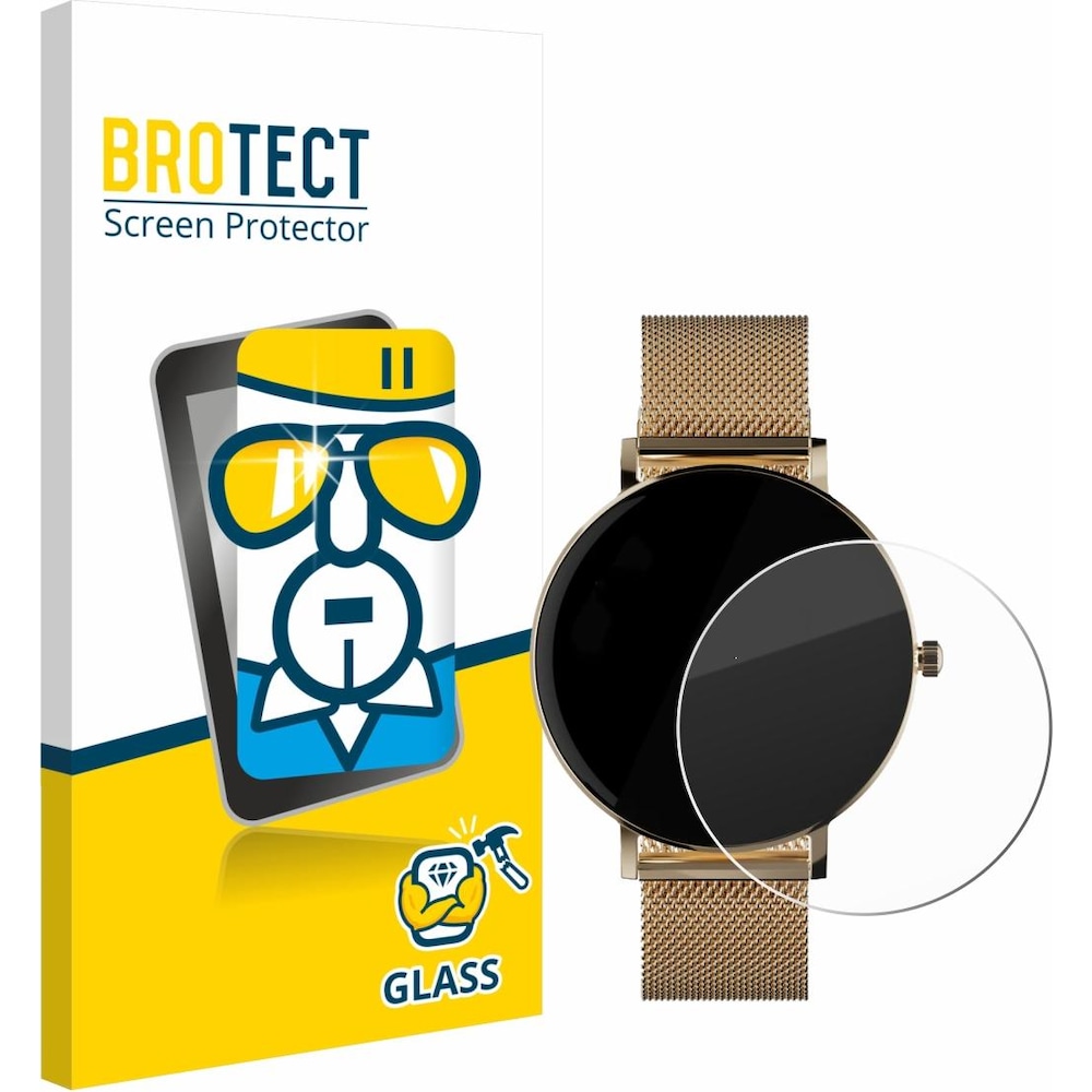 BROTECT Protection Verre, Film de protection pour smartwatch, Transparent