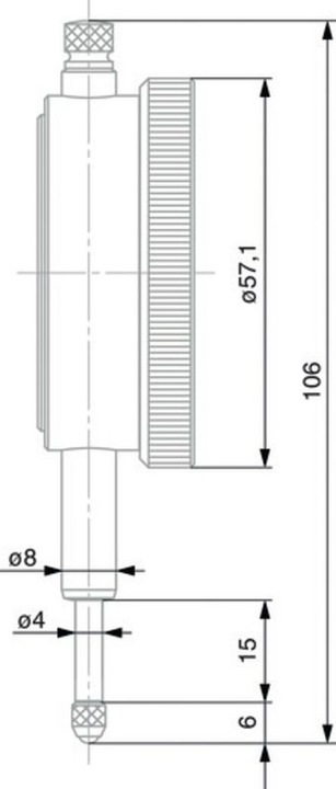 Actual product image Tesa Dial gauge 10 mm / 01419048 (1 cm)