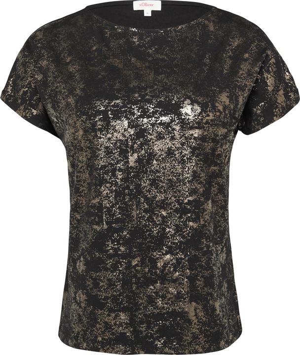 Immagine prodotto S.Oliver T-Shirt Fliessendes T-Shirt aus Viskosemix mit Metallic-Print (32)