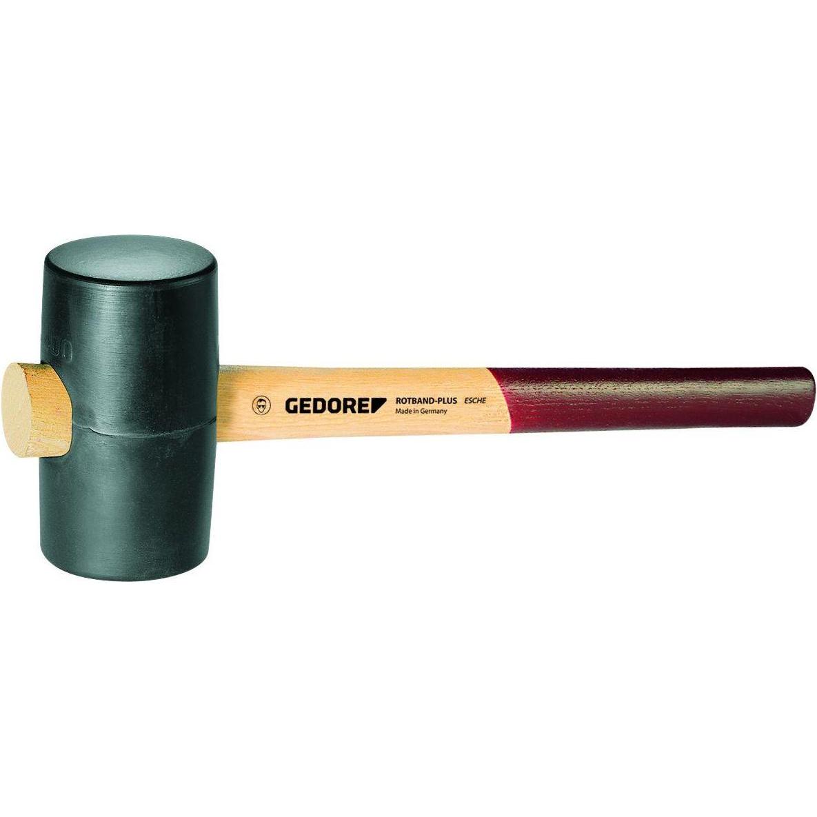 Gedore, Hammer, 227 E-2 Gummihammer mit Eschenstiel, d 65 mm (540 g)