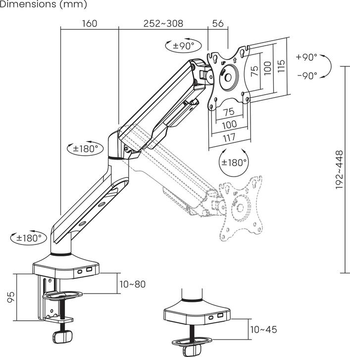 Image du produit SpeaKa Professional SP-MM-1030 (Tables, 40", 12 kg)