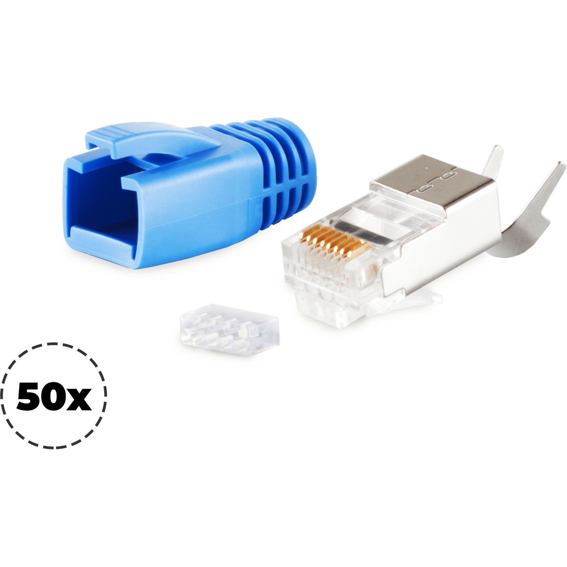 Shiverpeaks S/CONN maximum connectivity Netzwerk Modular Stecker RJ45 SET für Verlegekabel bis AWG 23, Stecker m (Netzwe...