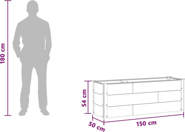 Produktbild vidaXL Garten Pflanzkasten