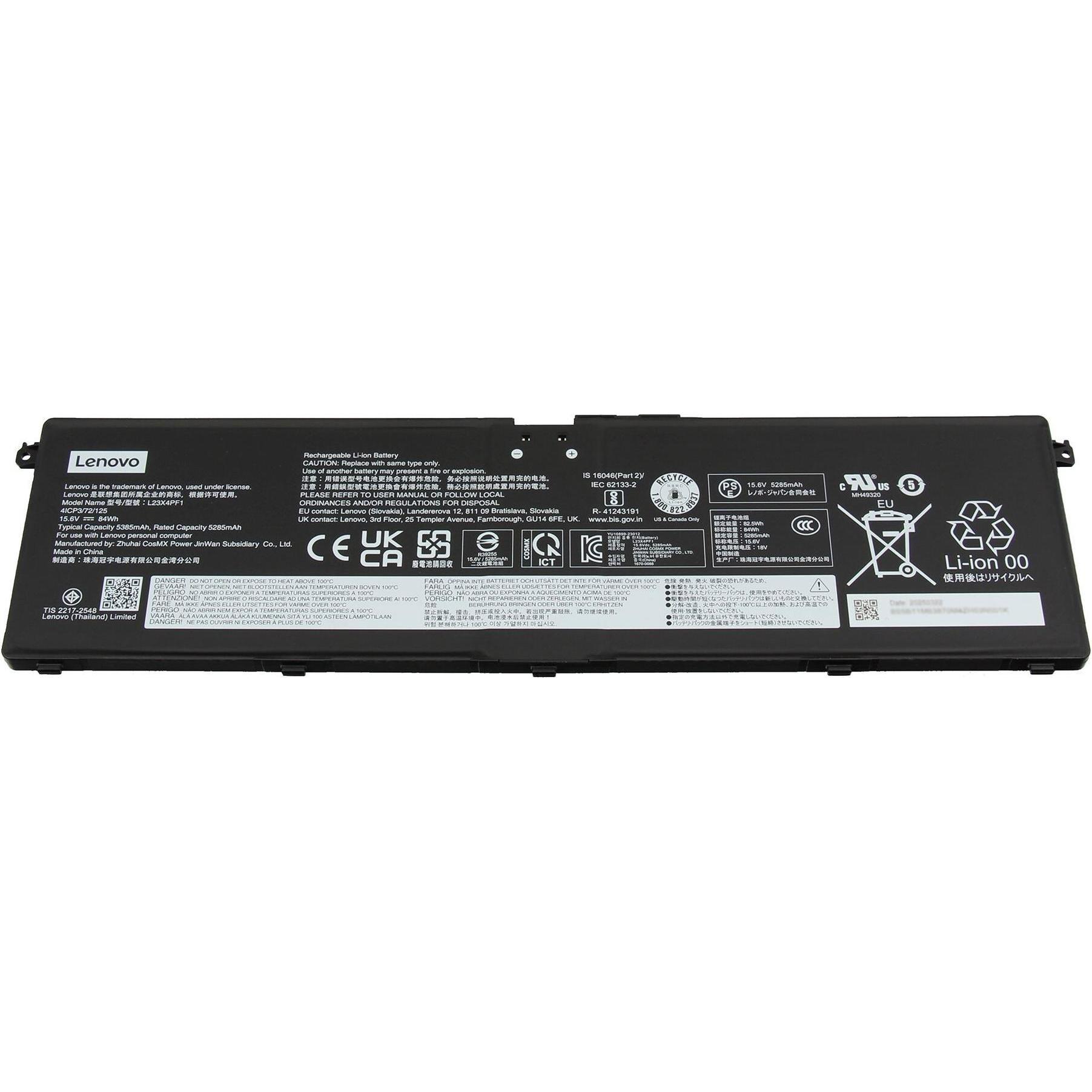 Lenovo 5B11M63871 (2 Zellen, 5385 mAh), Notebook Akku