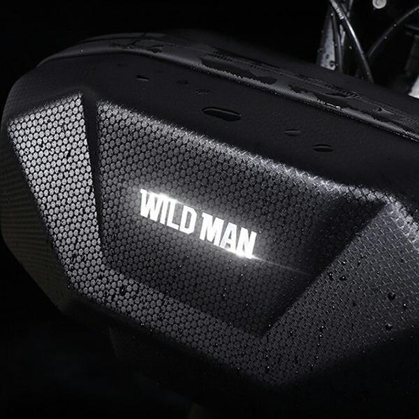 Actual product image Wildman X9 frame bag, bike carrier black/black (3.50 l, Frame bag)