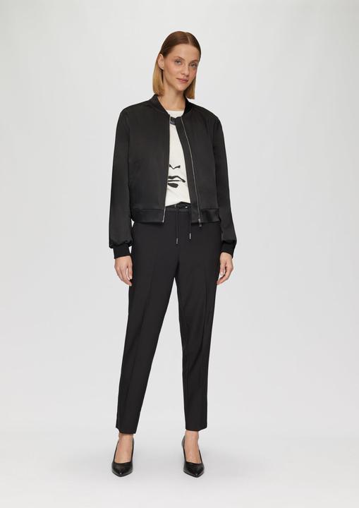 Actual product image S.Oliver Indoor-Jacke Satinblouson mit Rippbündchen (46)