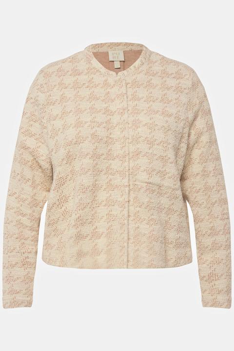 Produktbild Ulla Popken Bouclé-Jacke, Oversized, Stehkragen (54)